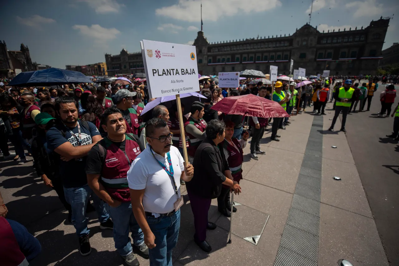 Más de 9 millones de mexicanos participan en el simulacro sísmico nacional 2023