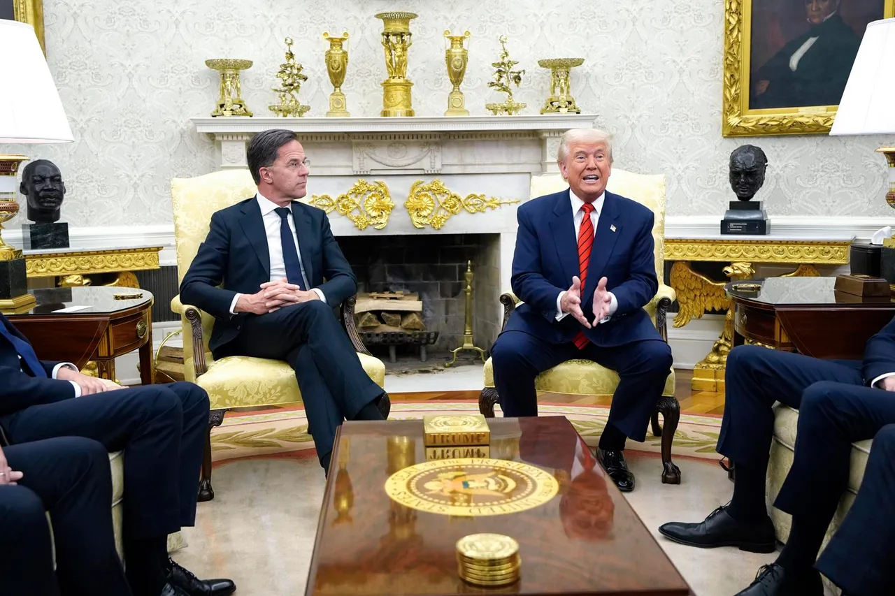 US President Donald Trump meets NATO Secretary General Mark Rutte in Washington
