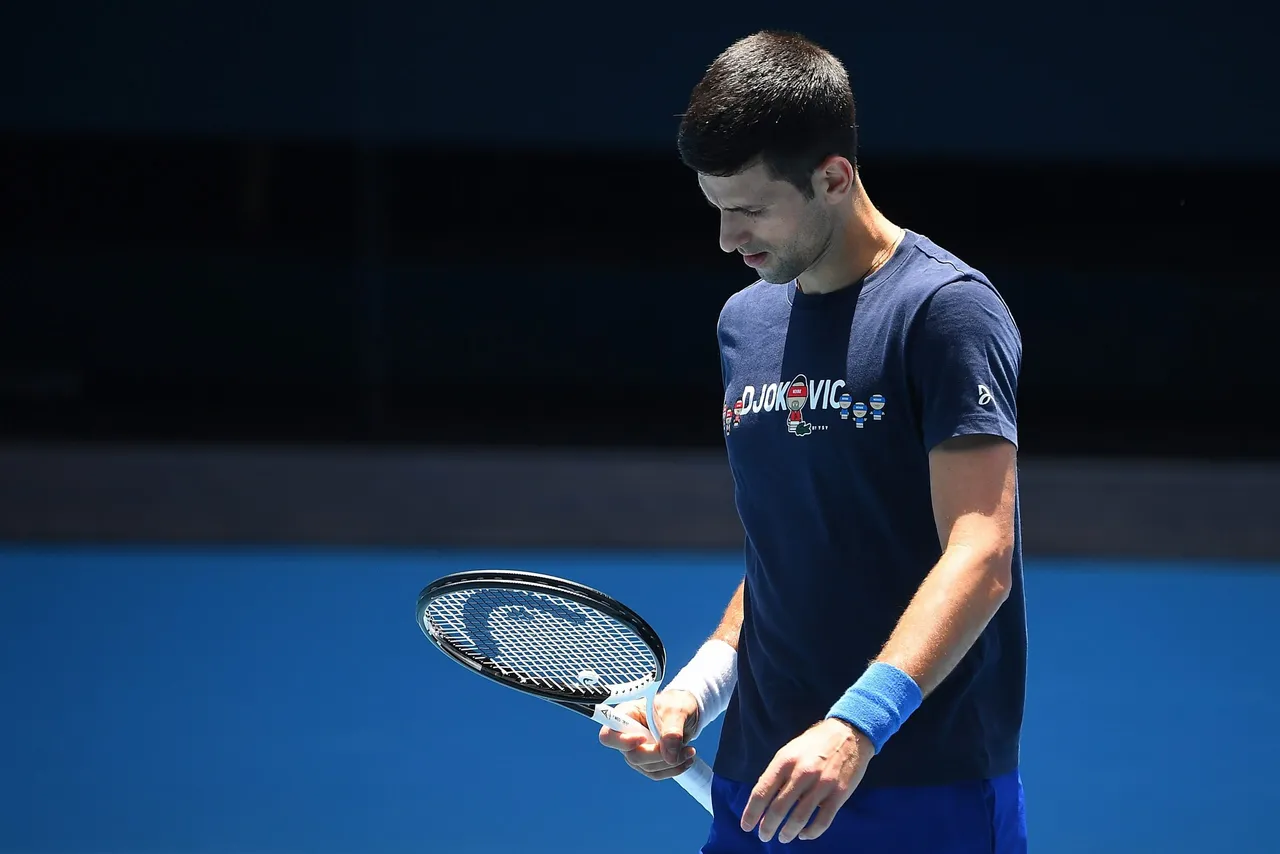 Serbian tennis player Novak Djokovic