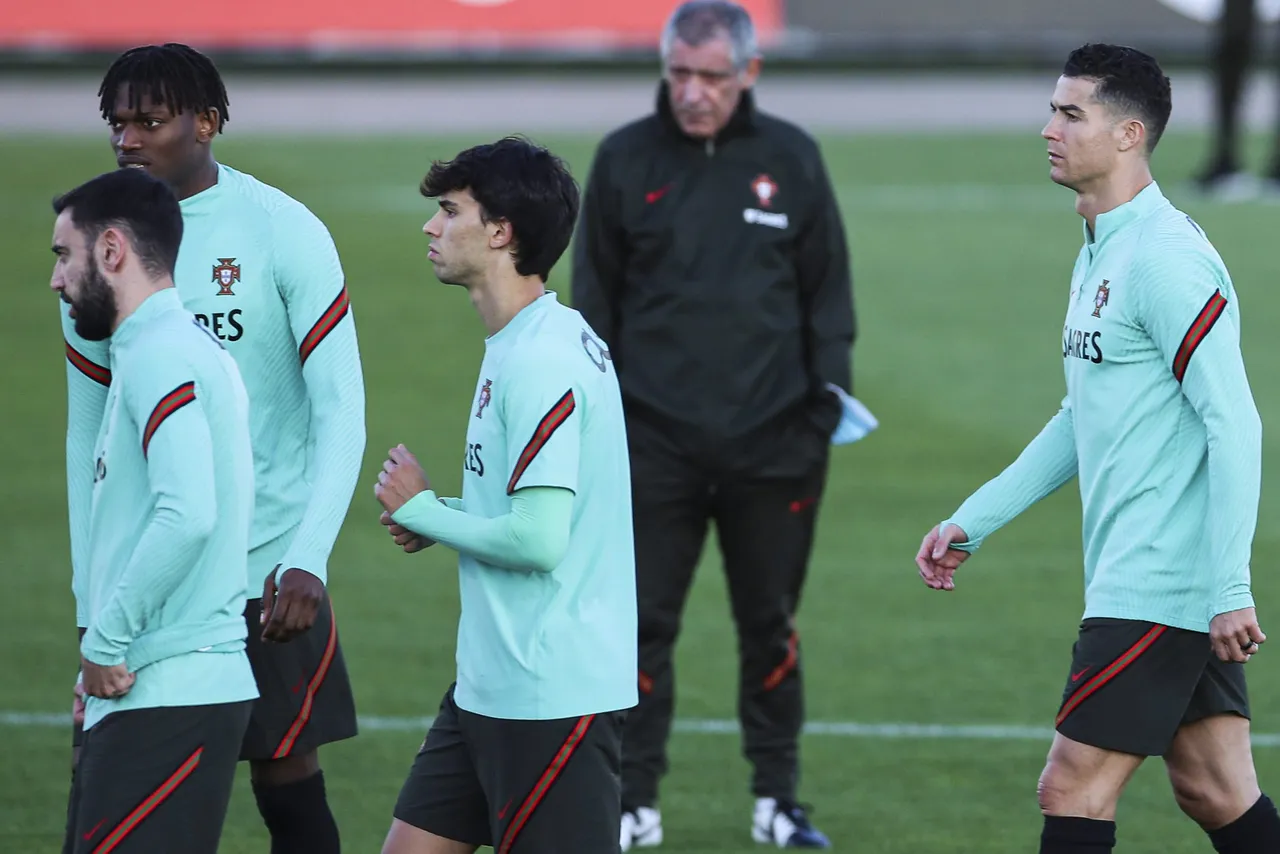 Portugal national soccer team training session