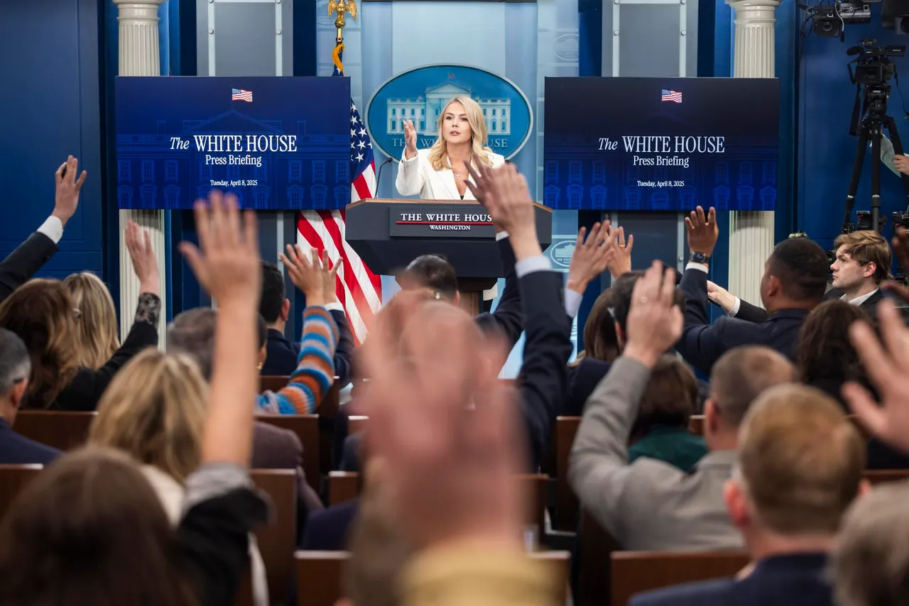 White House Press Secretary Karoline Leavitt holds press briefing in Washington