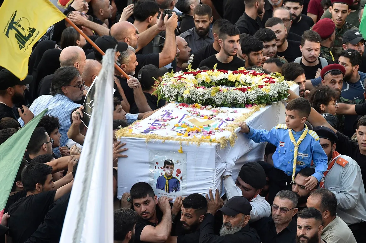 Hezbollah holds funeral for four people killed in pagers explosion in Lebanon