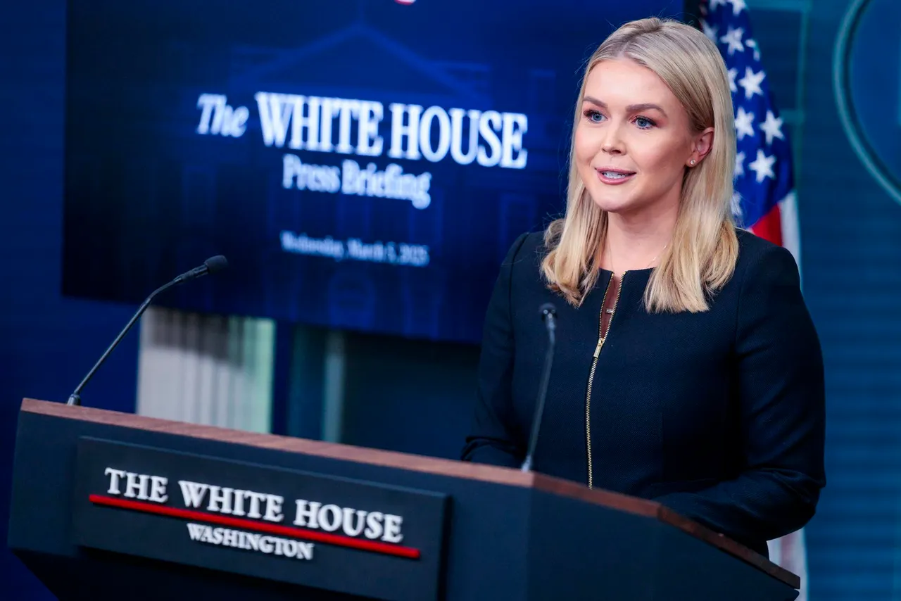 White House Press Secretary Leavitt holds press briefing