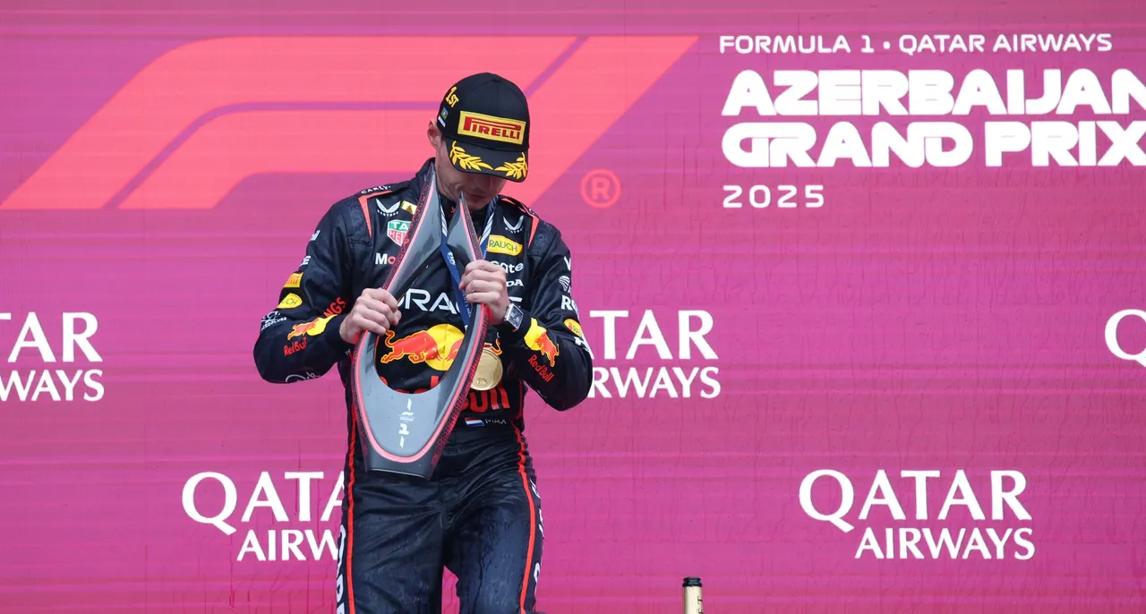 First placed Red Bull Racing driver Max Verstappen of Netherlands