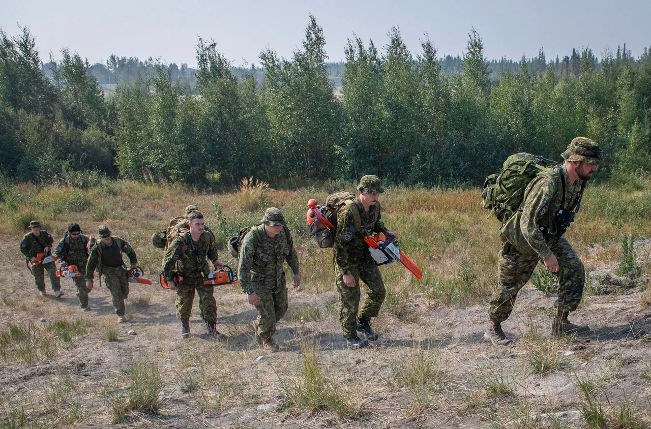 Canadian Armed Forces Work to Protect Yellowknife, Canada from Wildfire