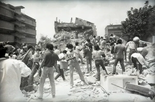 Crónica del terremoto del 19 de septiembre de 1985; por el reportero Sergio Perdomo Casado
