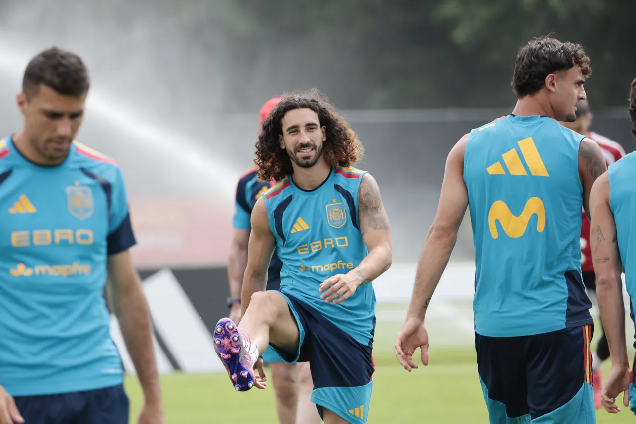 Entrenamiento de la selección española