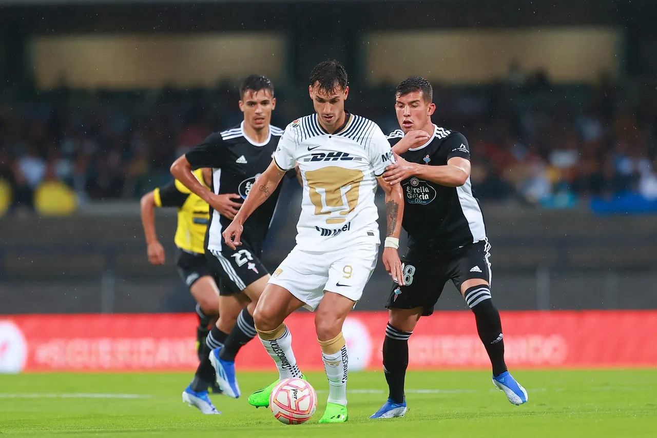 Partidos Amistosos 2022 Pumas UNAM (MEX) vs Celta de Vigo (SPA)