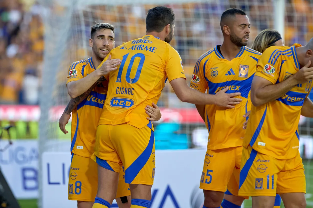 Liga BBVA MX Apertura 2024 Tigres UANL vs Necaxa