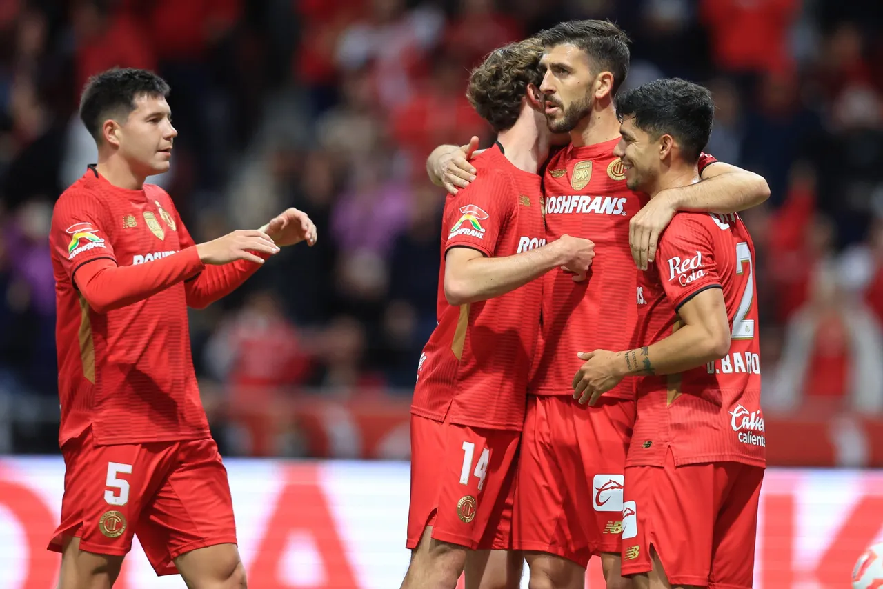 Liga BBVA MX Apertura 2025 Toluca vs Mazatlan FC