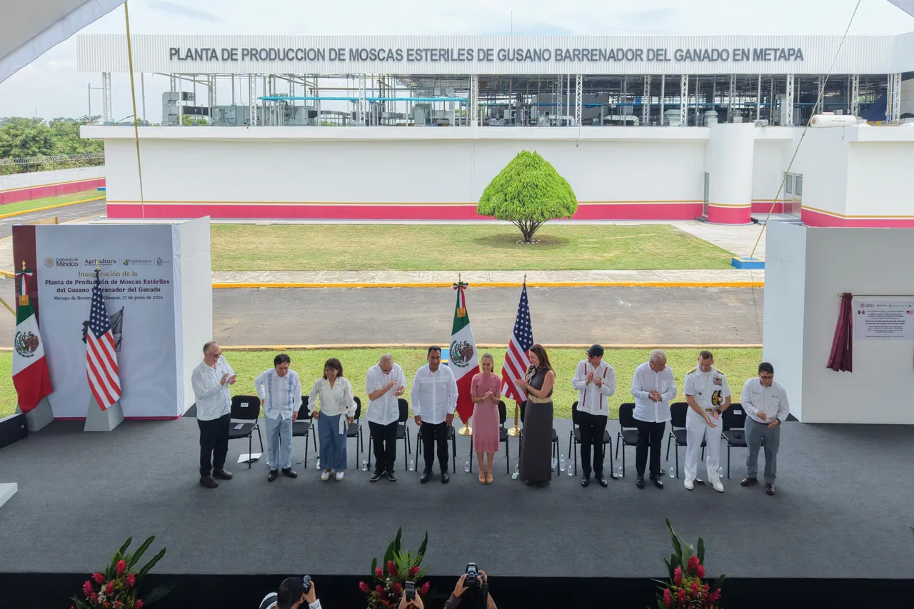 270626 CSP INAUGURACIÓN DE PLANTA PRODUCTORA DE MOSCAS ESTÉRILES. METAPA, CHIAPAS1