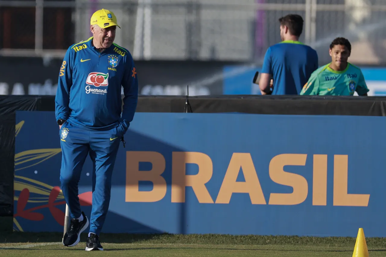 Ancelotti dirige su primer entrenamiento con Brasil con guiños a Casemiro y Richarlison