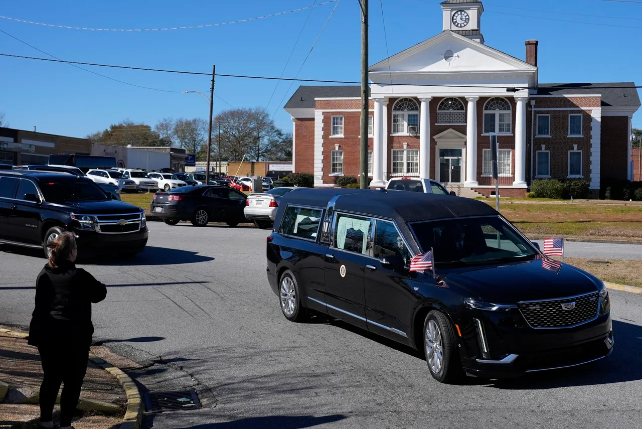 Funeral procession for former US president Jimmy Carter