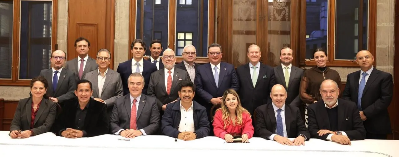 “Hugo Aguilar Ortiz, presidente de la Suprema Corte, durante su encuentro con el Consejo Coordinador Empresarial, 8 de octubre de 2025.”
