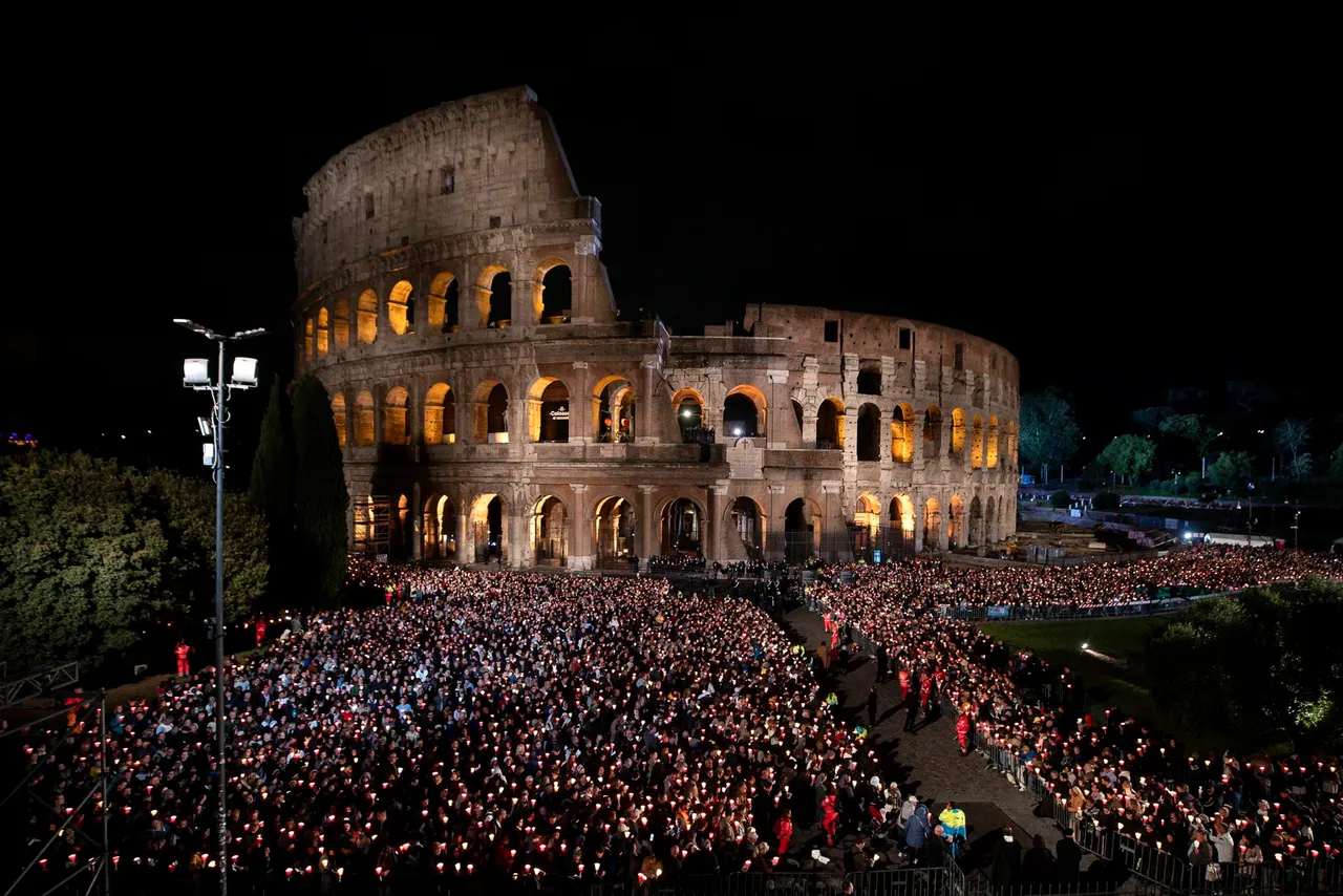 Good Friday procession in Rome
