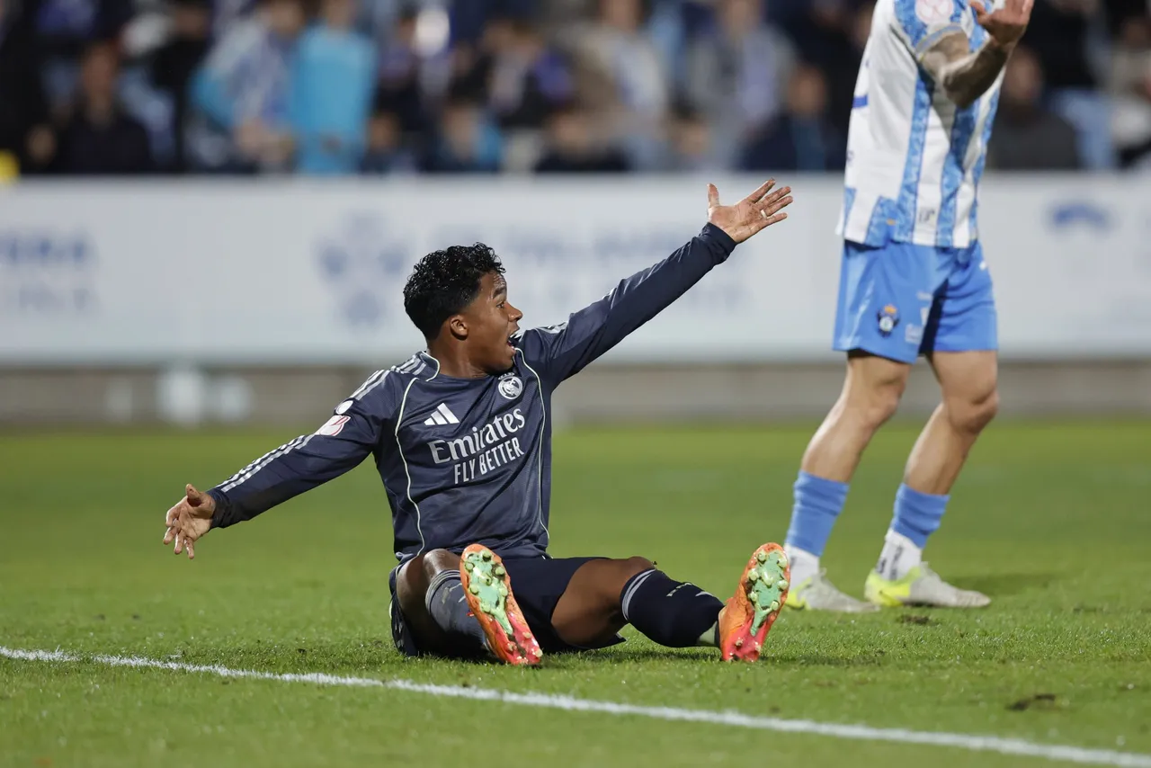 El delantero del Real Madrid Endrick, durante el partido de dieciseisavos de final de la Copa del Rey