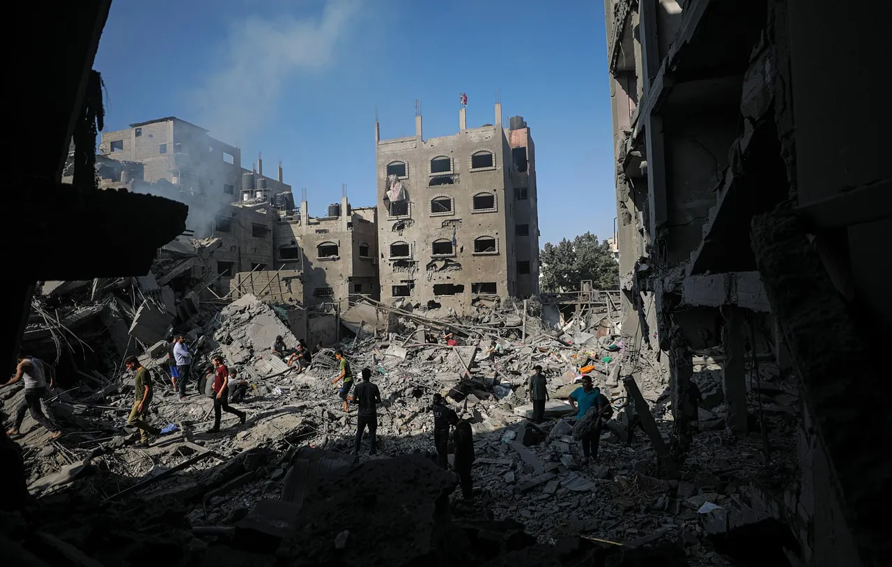 Search operations following airstrikes on Al Falouja, Gaza