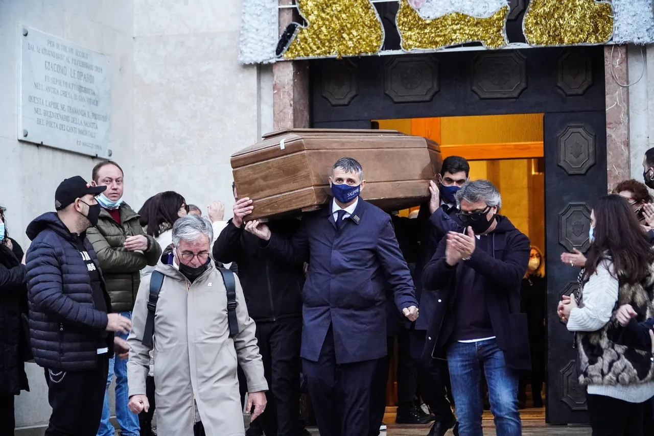 Funeral service of Hugo Maradona