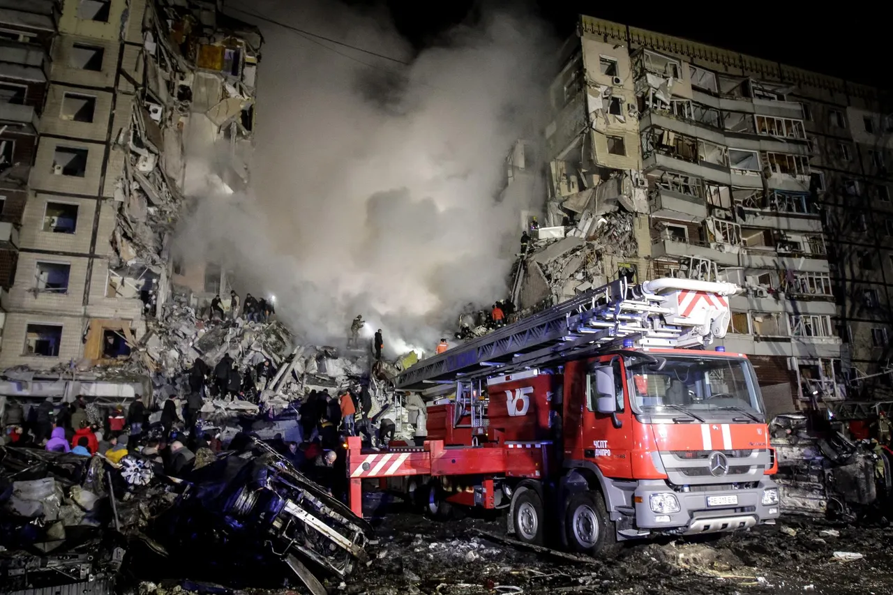 Russian airstrike hits residential building in Dnipro