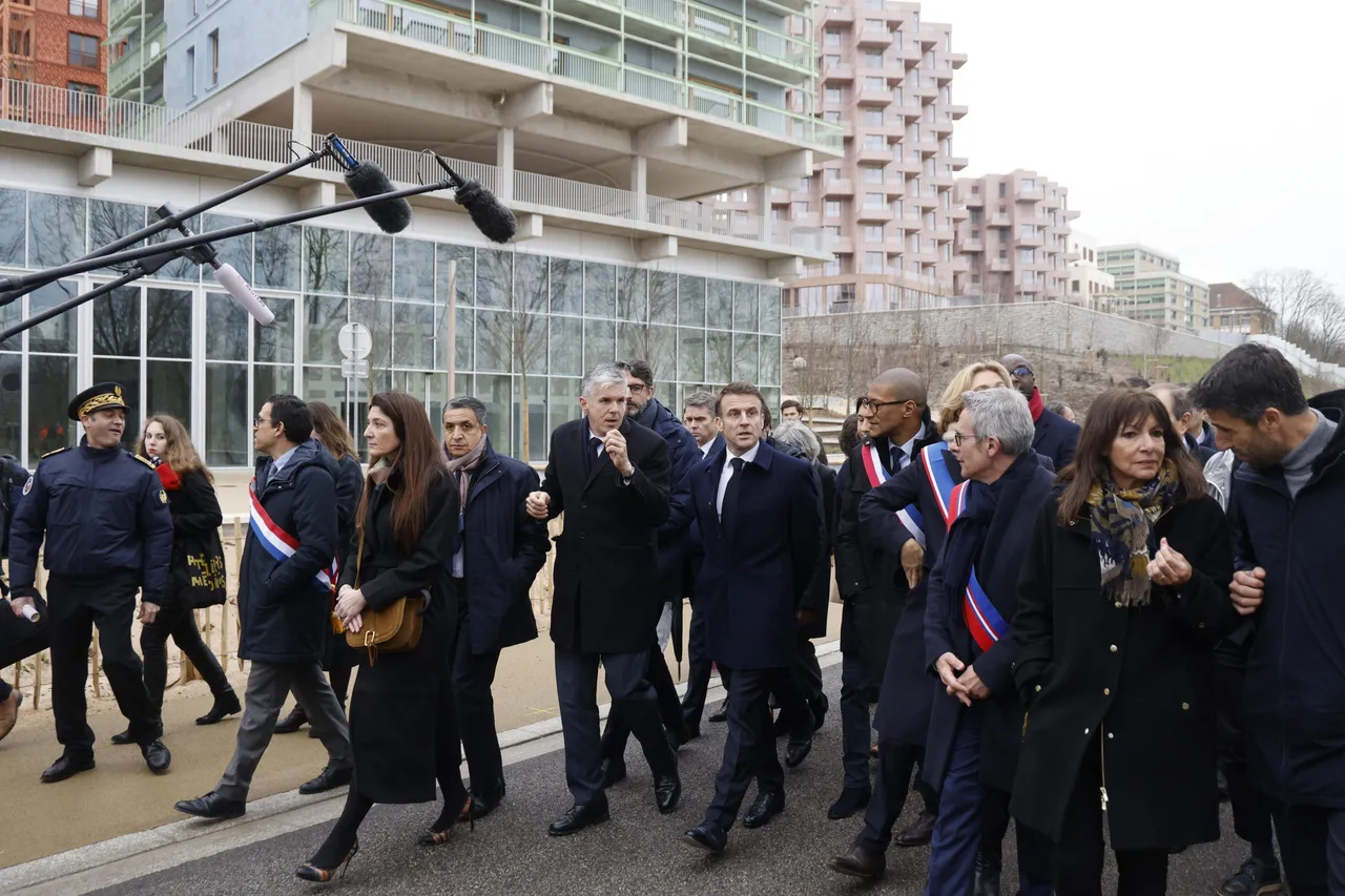 French President Macron inaugurates the Paris 2024 Olympic village in Saint-Denis
