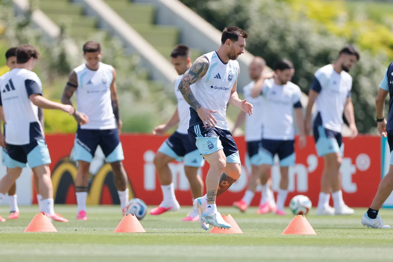Entrenamiento selección argentina