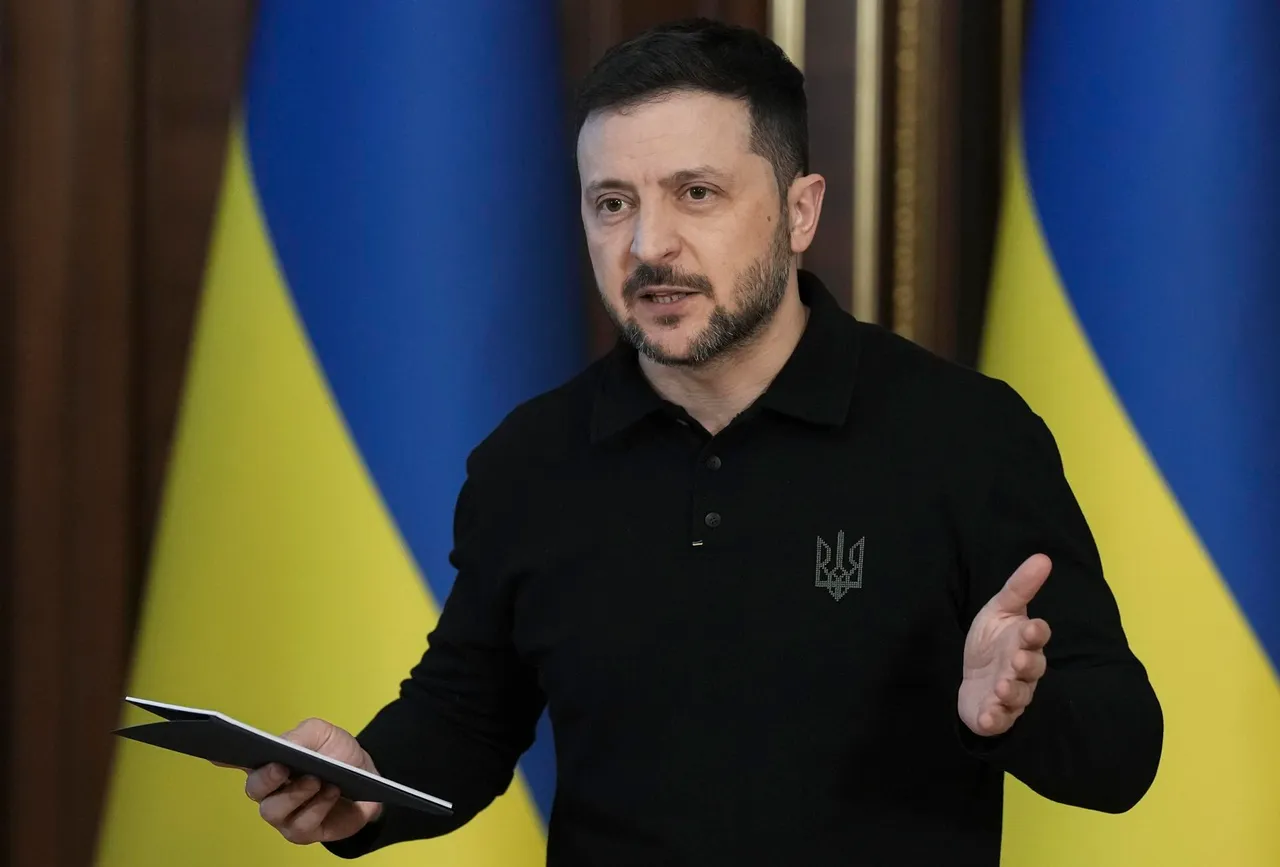 Ukrainian President Volodymyr Zelensky press conference in Kyiv