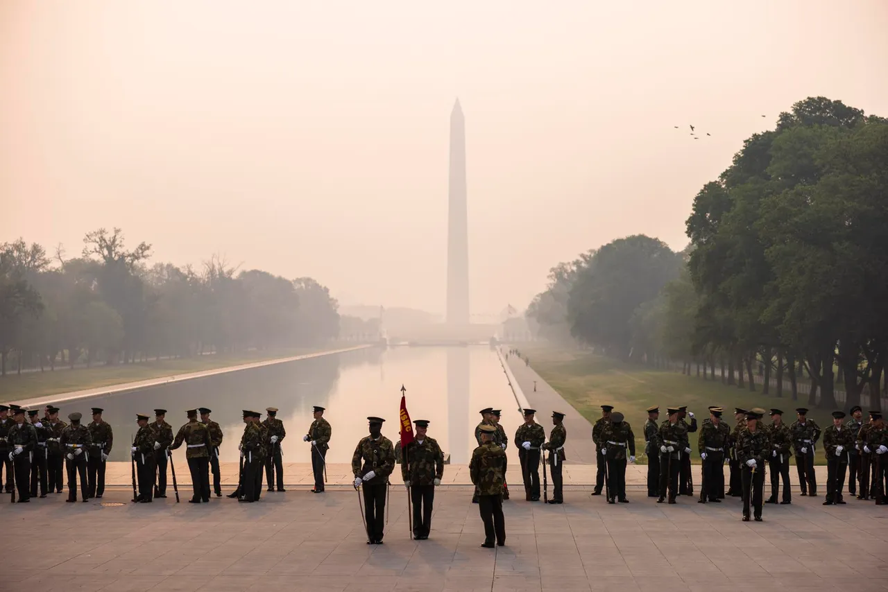 Candian wildfires cast haze in Washington, DC