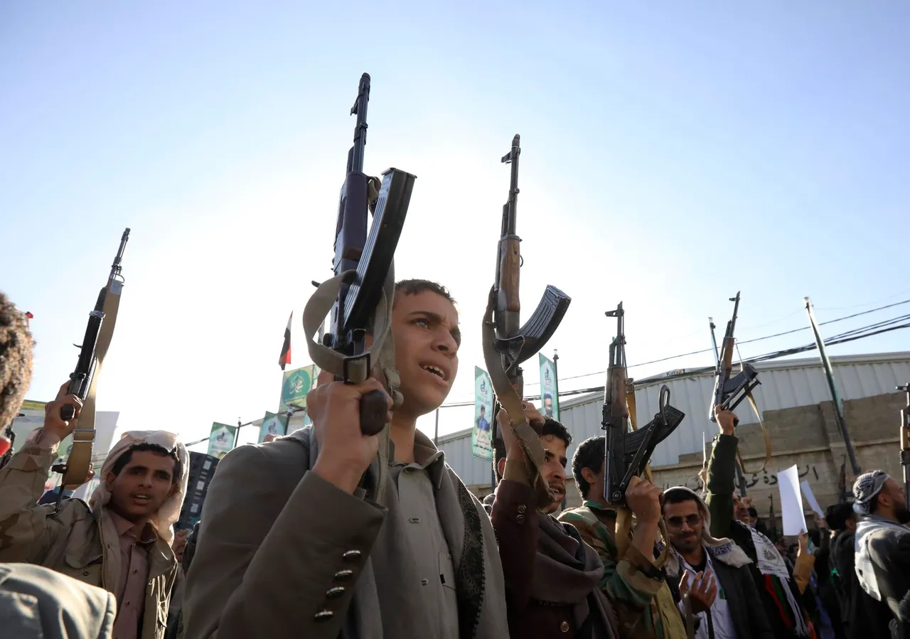 Protest in Sana&#8217;a in solidarity with Palestinian people