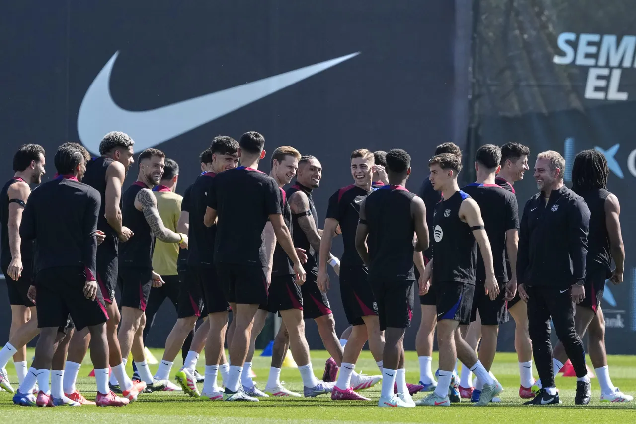 Entrenamiento del FC Barcelona