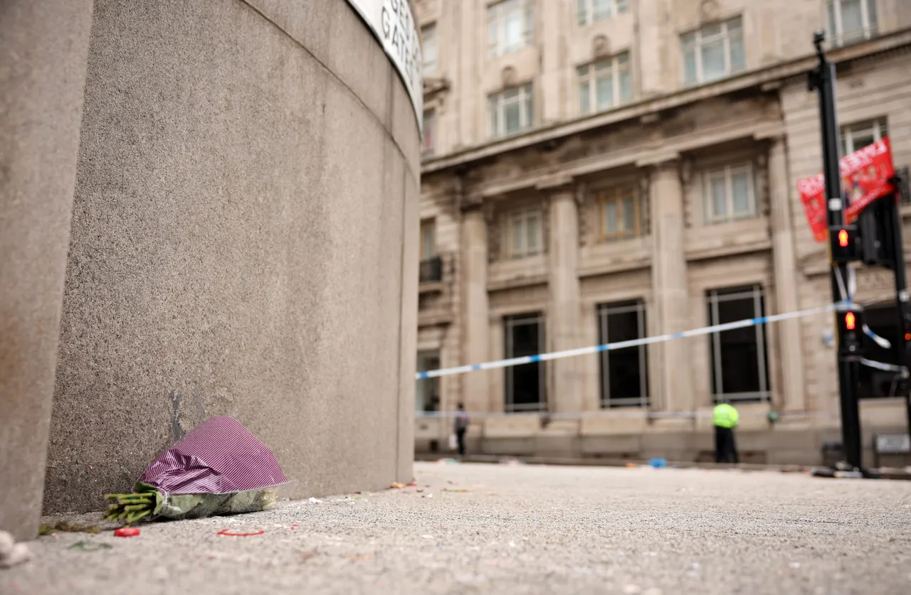 Aftermath of car ramming incident in Liverpool