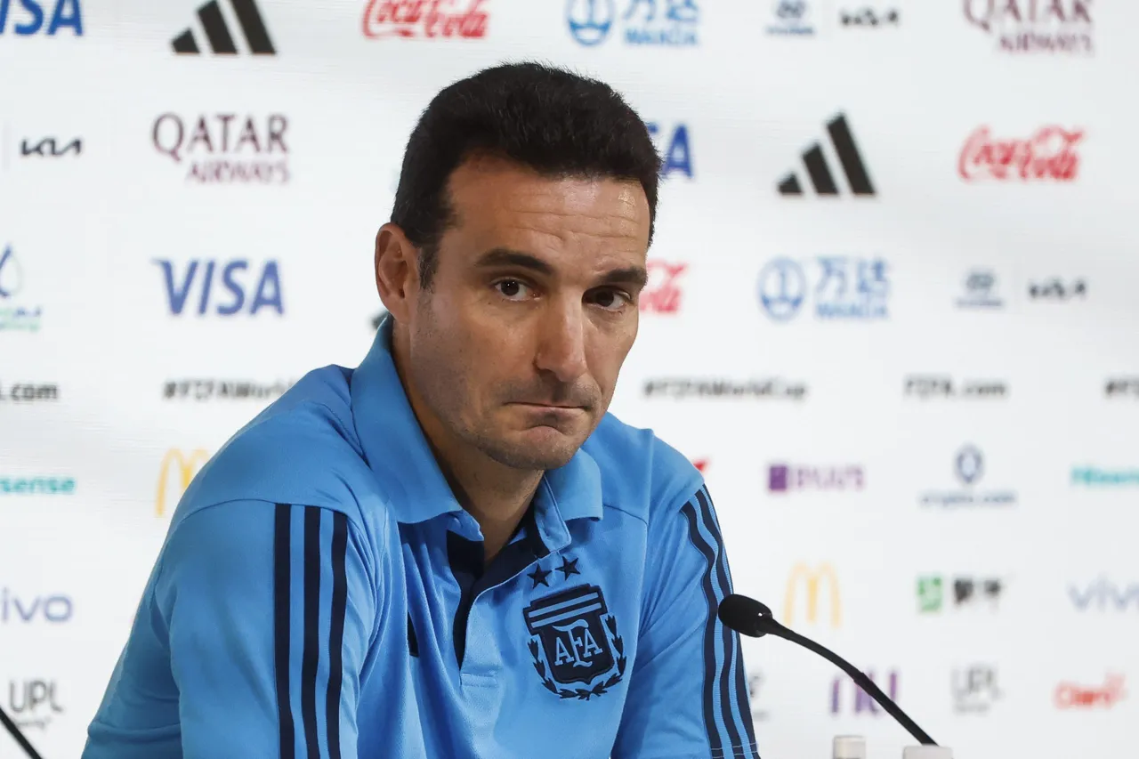 Rueda de prensa de la selección Argentina