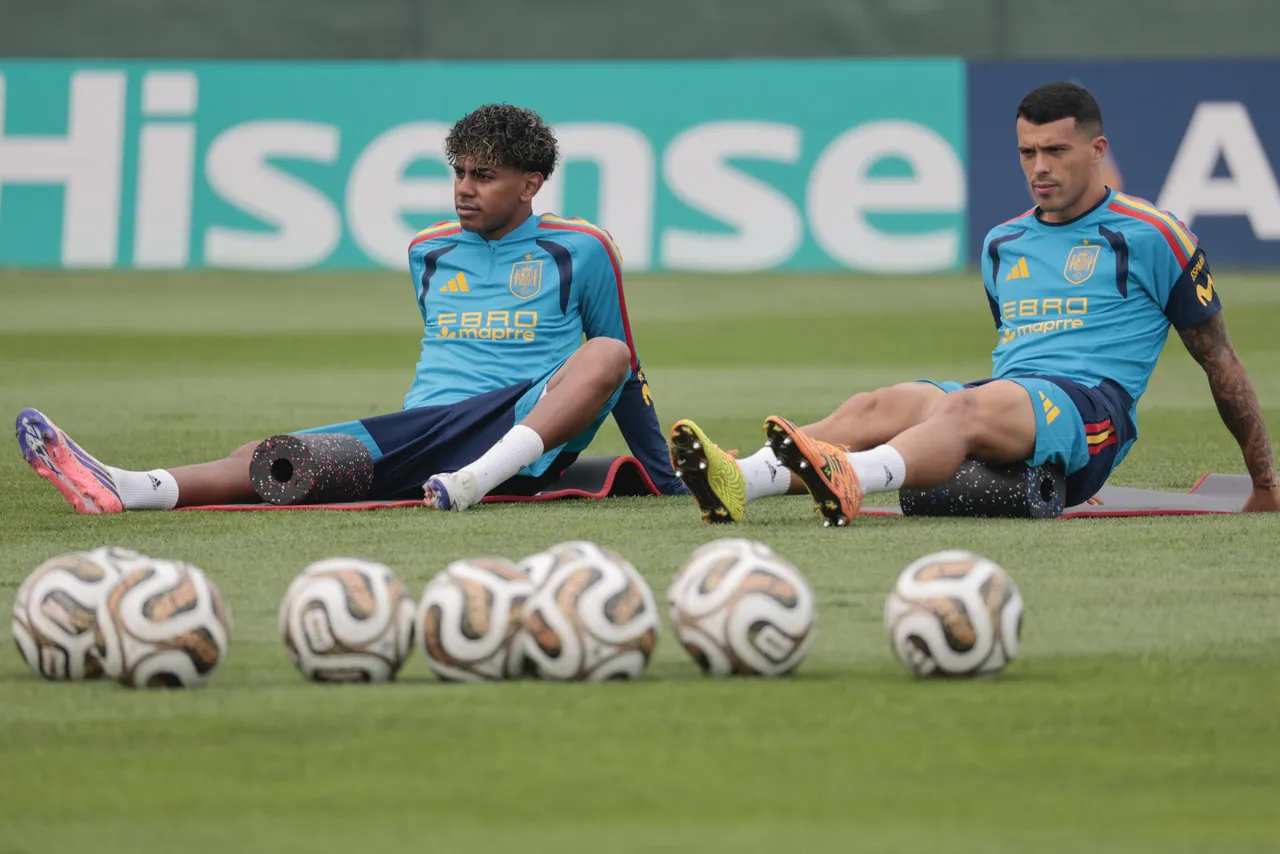 Entrenamiento selección española en Dallas