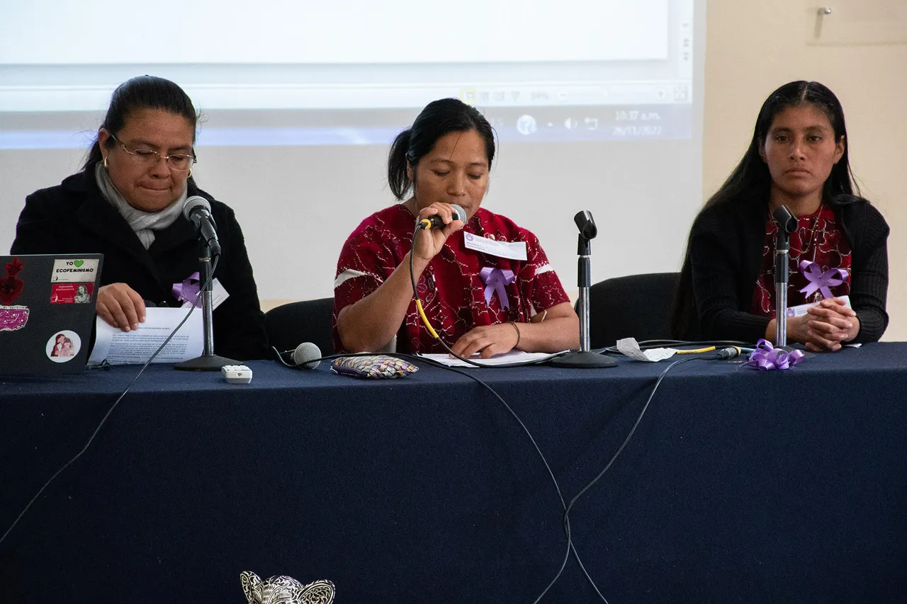 Celebran en sur de México primer encuentro de mujeres indígenas desplazadas