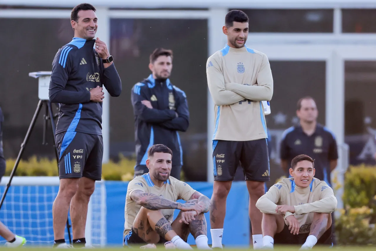 Entrenamiento selección de fútbol de Argentina