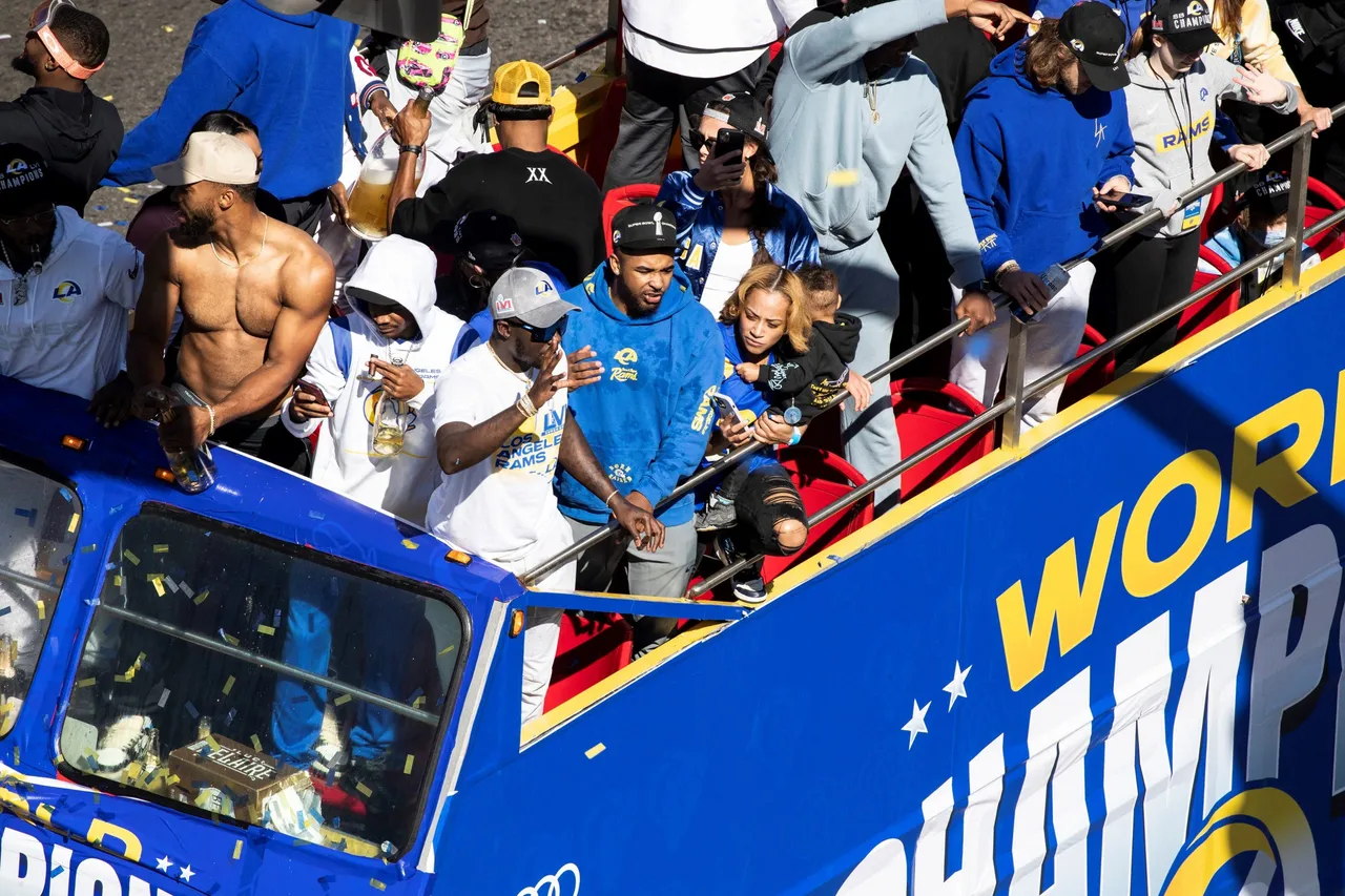 NFL Super Bowl LVI Champion Los Angeles Rams Parade