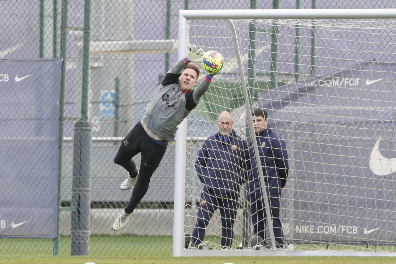 Entrenamiento del FC Barcelona