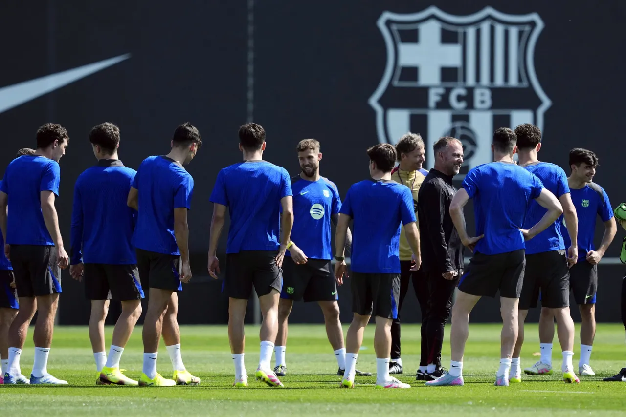 Entrenamiento del FC Barcelona