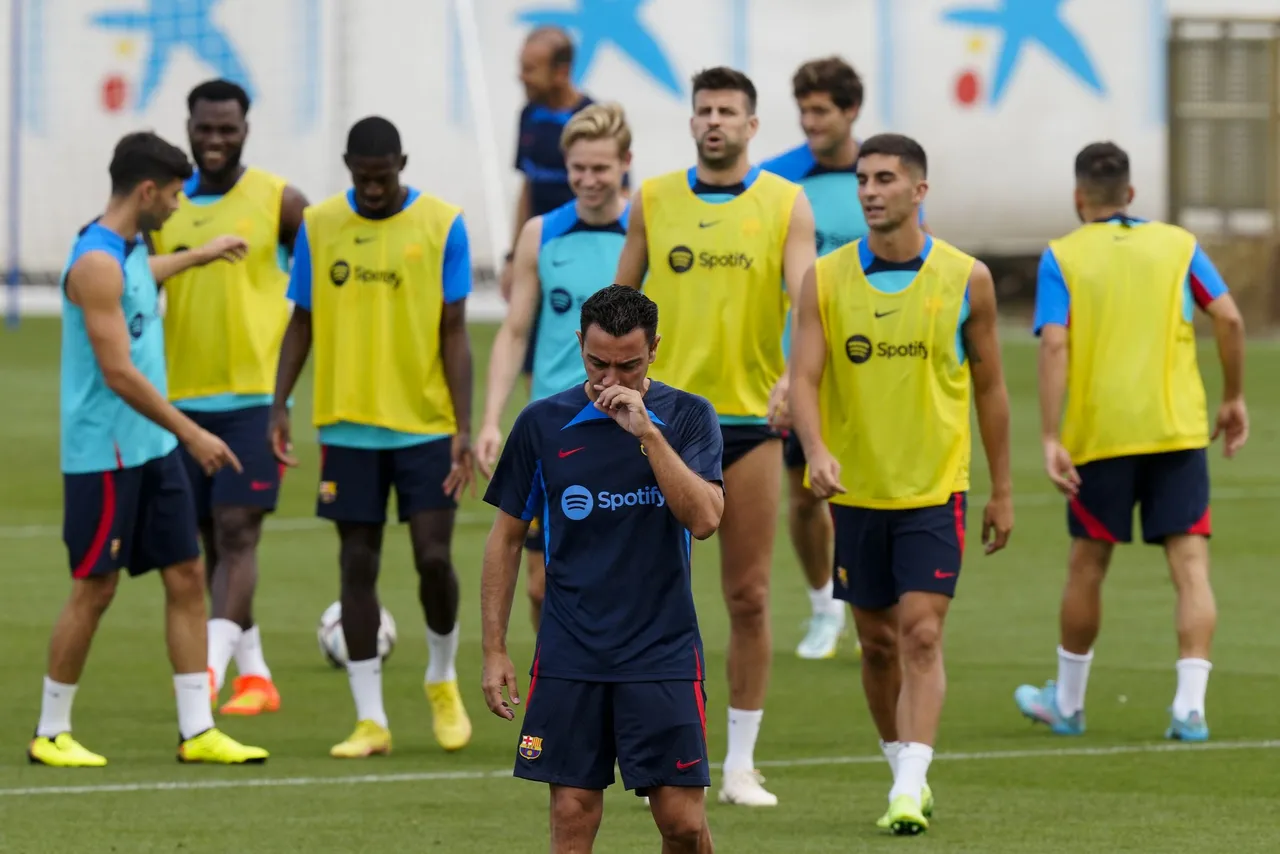 Entrenamiento del FC Barcelona