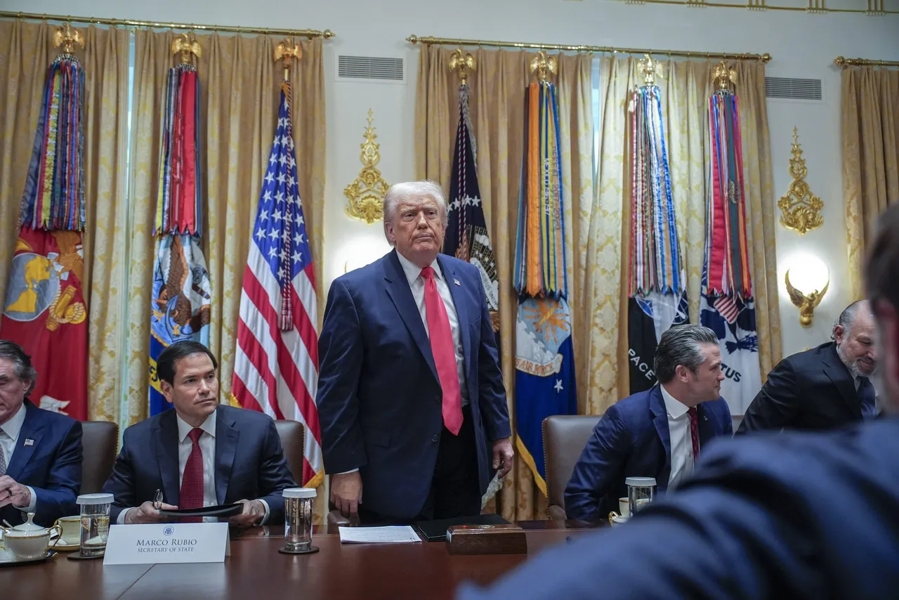 US President Trump holds Cabinet meeting at the White House