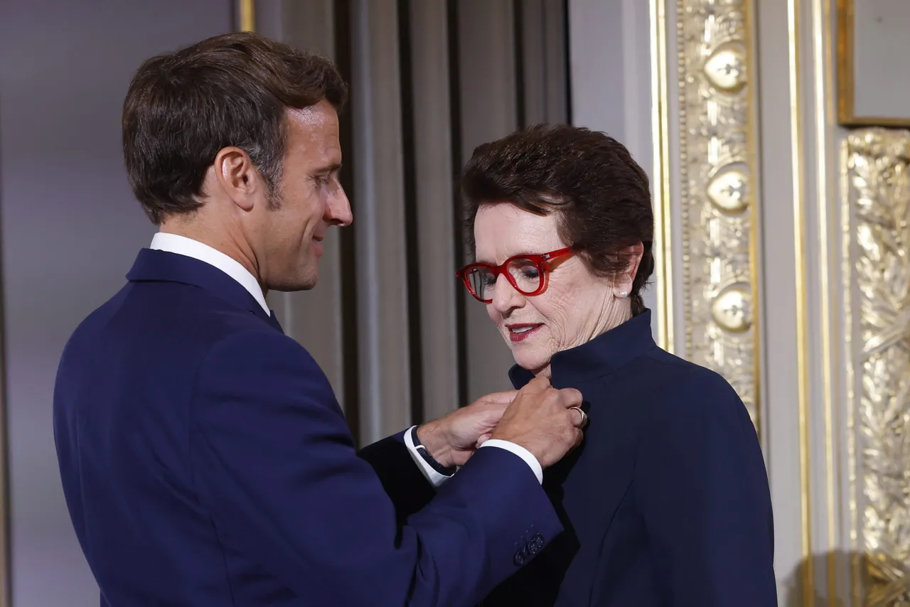 US tennis legend Billie Jean King awarded Legion d&#8217;Honneur in Paris