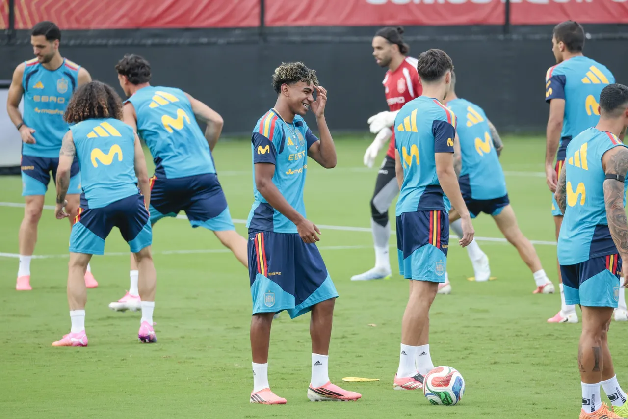 Entrenamiento de la selección de España