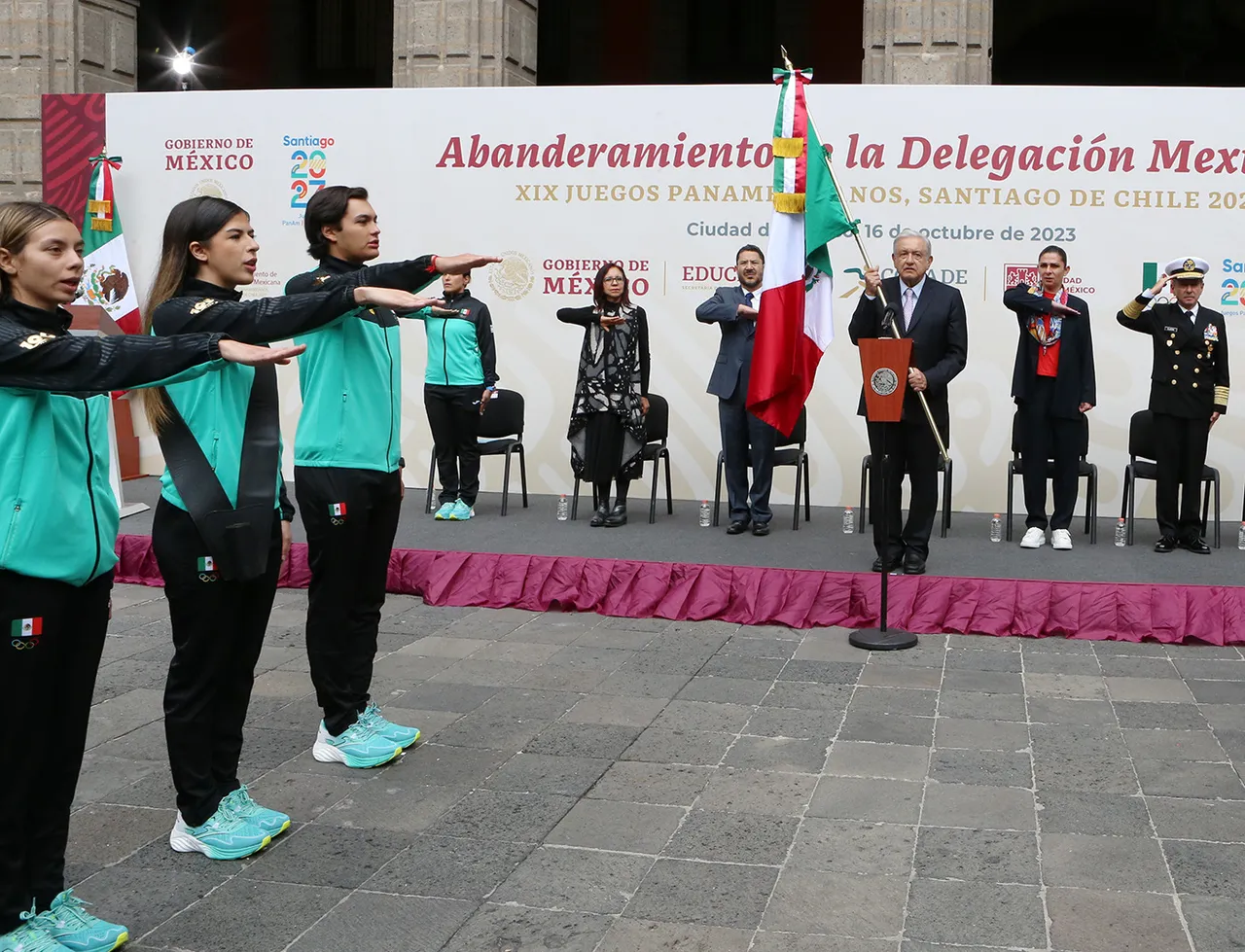 Abanderamiento de la Delegación Mexicana a Juegos Panamericanos Santiago 2023 (4)