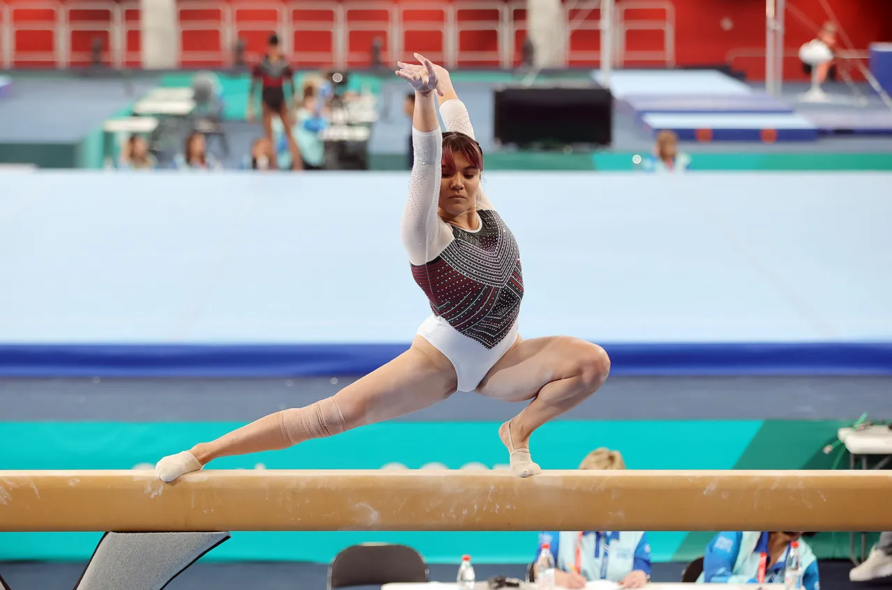 Alexa Moreno, gimnasta mexicana en Santiago 2023 (1)