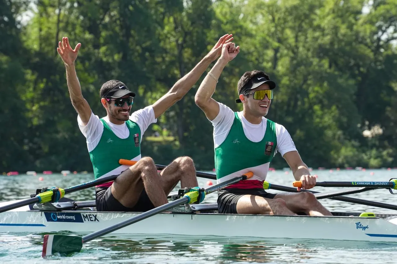 Alexis López y Miguel Carballo. Mundial de Remo en Belgrado, Serbia 2023