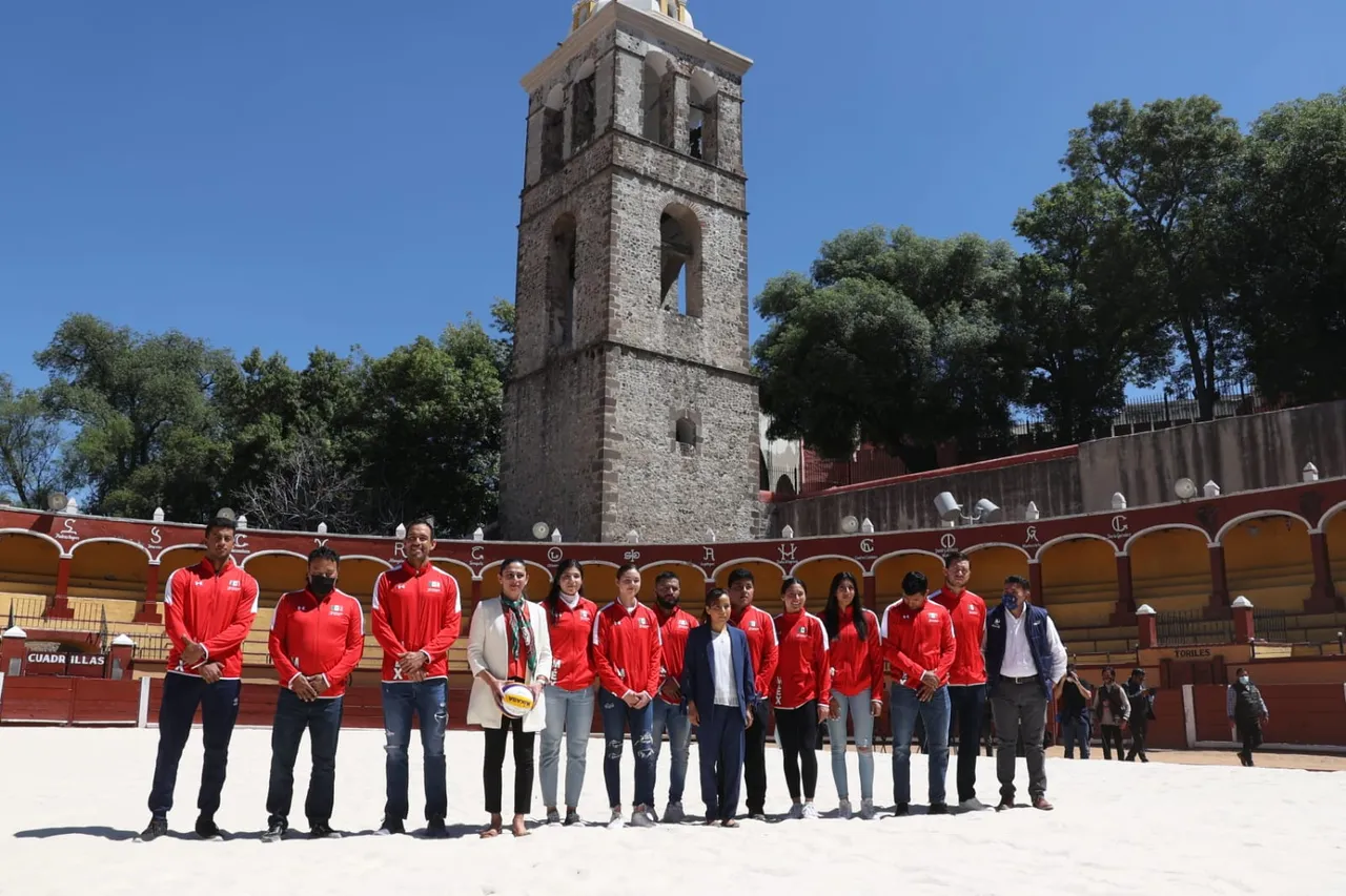 Ana Gabriela Guevara, directora de la CONADE, presenta el FIVB Beach Pro Tour Challenge Tlaxcala 2022 y la Final de Copa del Mundo de Tiro con Arco en Tlaxcala (9)