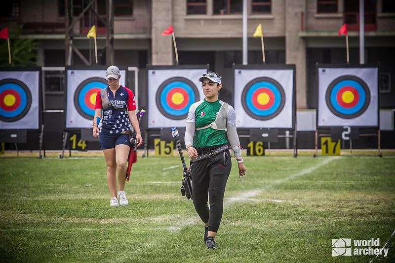 Ana Paula Vázquez, durante la prueba individual de tiro con arco recurvo (2)