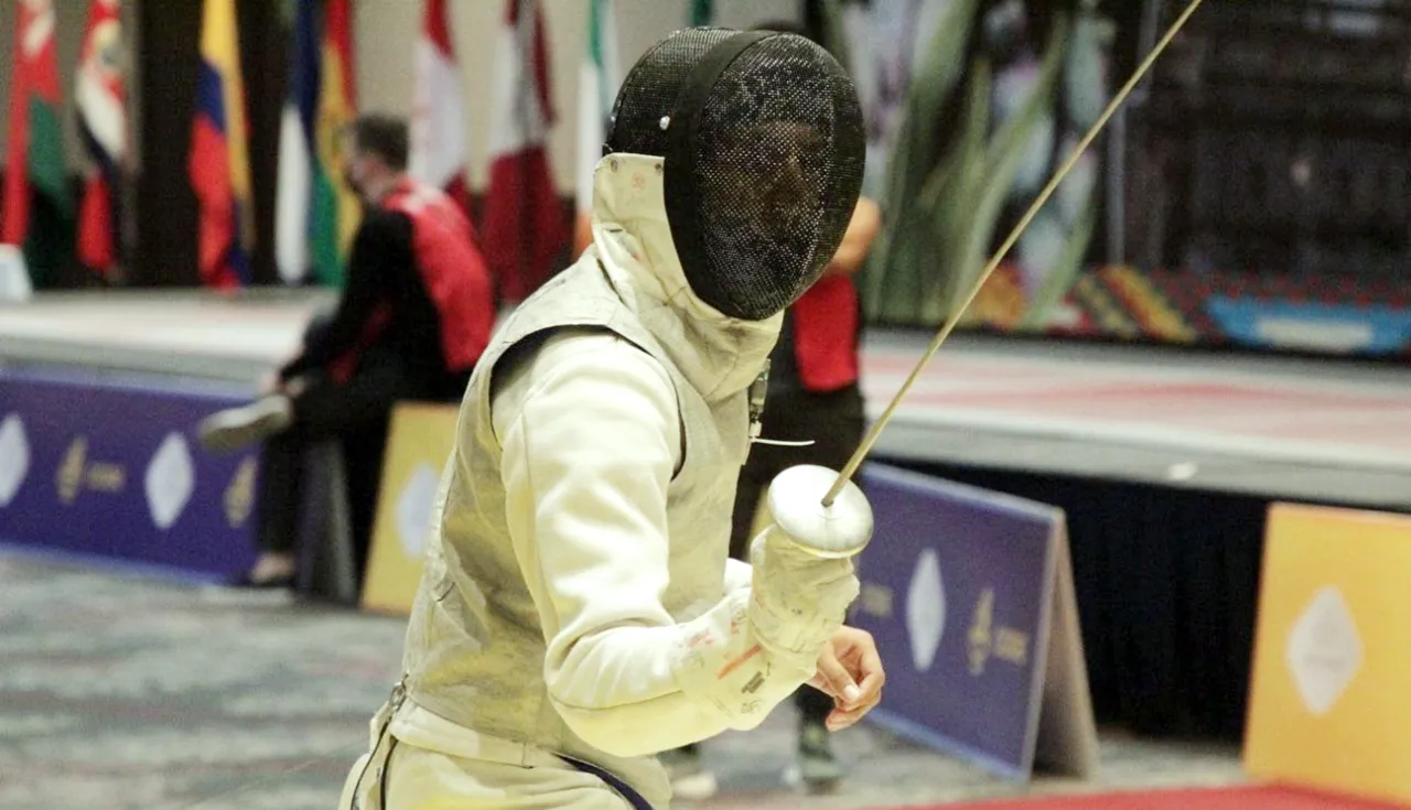 Aspecto de un combate de esgrima