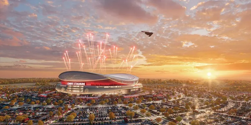 Chiefs presentan el diseño de su nuevo estadio; abriría en 2031 y buscará albergar un Super Bowl