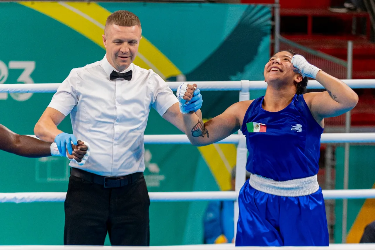 Citlalli Vanessa Ortiz, boxeadora mexicana en su triunfo dentro de Santiago 2023 (5)