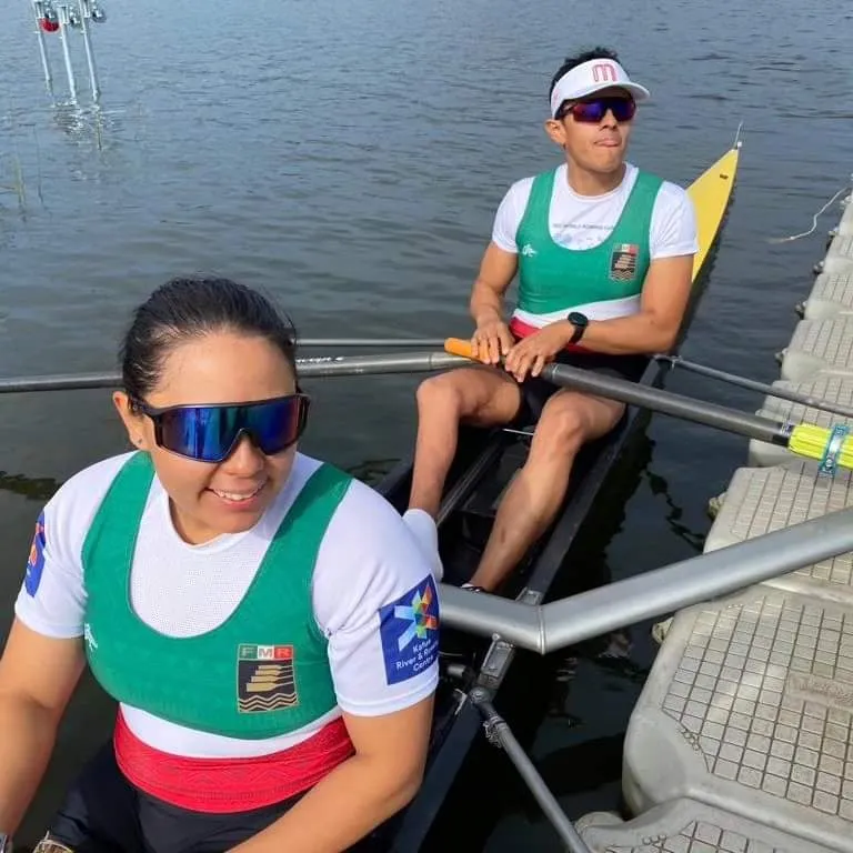 Dupla integrada por Brittany Gutiérrez y Miguel Nieto, en dobles mixto.